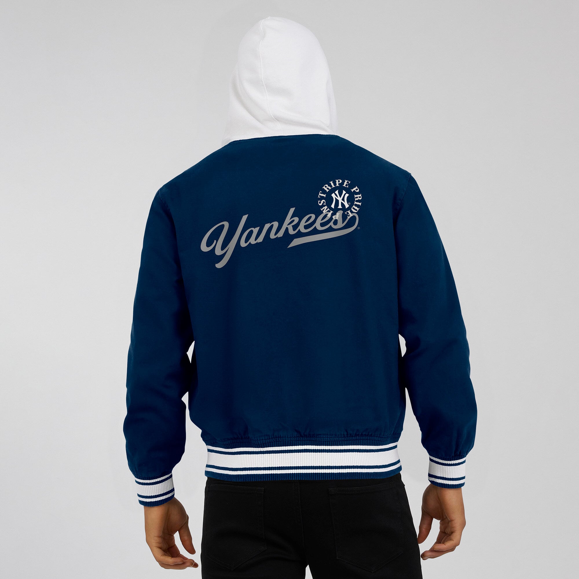 Veste à capuche boutons-pression pour homme Darius Rucker Collection by Fanatics bleu marine des Yankees de New York